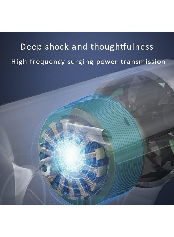 جهاز تدليك عضلات محمول وقابل لإعادة الشحن مصمم لتوفير استرخاء عميق للأنسجة والعناية بالجسم يساعد في استعادة العضلات من خلال تقنية الاهتزاز عالية التردد يتميز بتصميم مدمج وسهل الاستخدام، مناسب للاستخدام بعد التمارين الرياضية أو لتخفيف آلام العضلات اليومية أو للاسترخاء يتوفر بعدة ألوان ومزوّد برؤوس تدليك متعددة تستهدف مختلف مناطق العضلات - Image 4